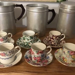 Lord Nelson BCM Ware PICCARDI Bone China Demitasse Cup & Saucer Sets